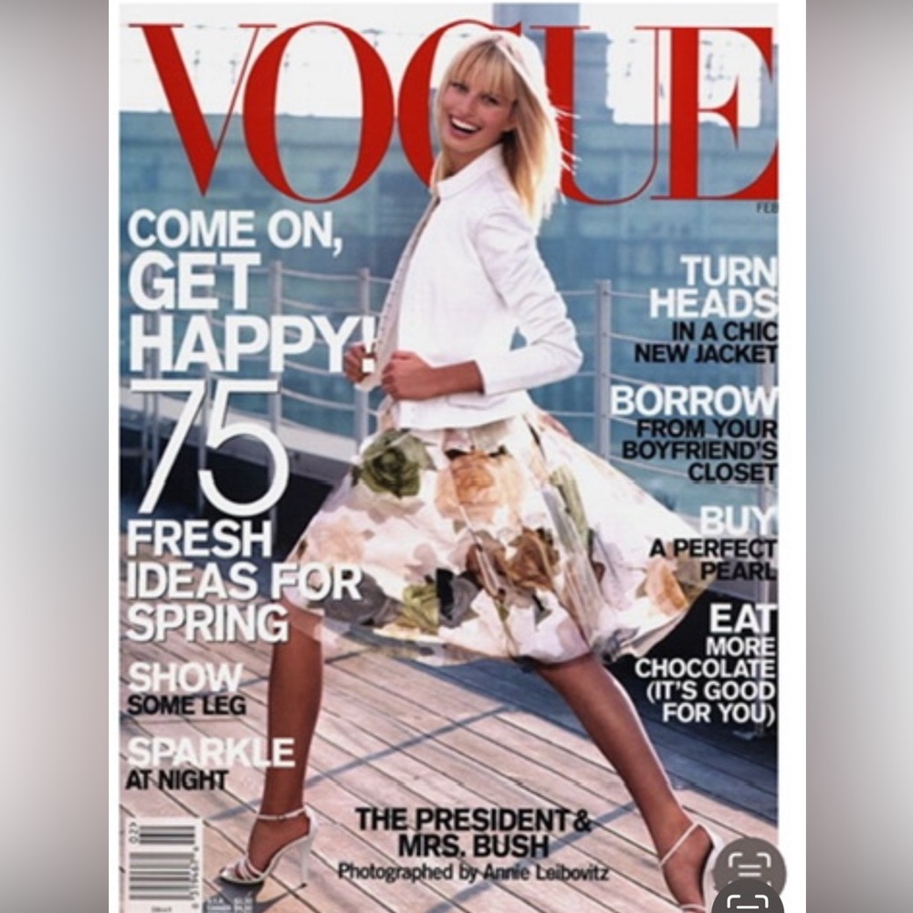 Louis Vuitton Floral Print Skirt sz 38 with LOUIS VUITTON detail